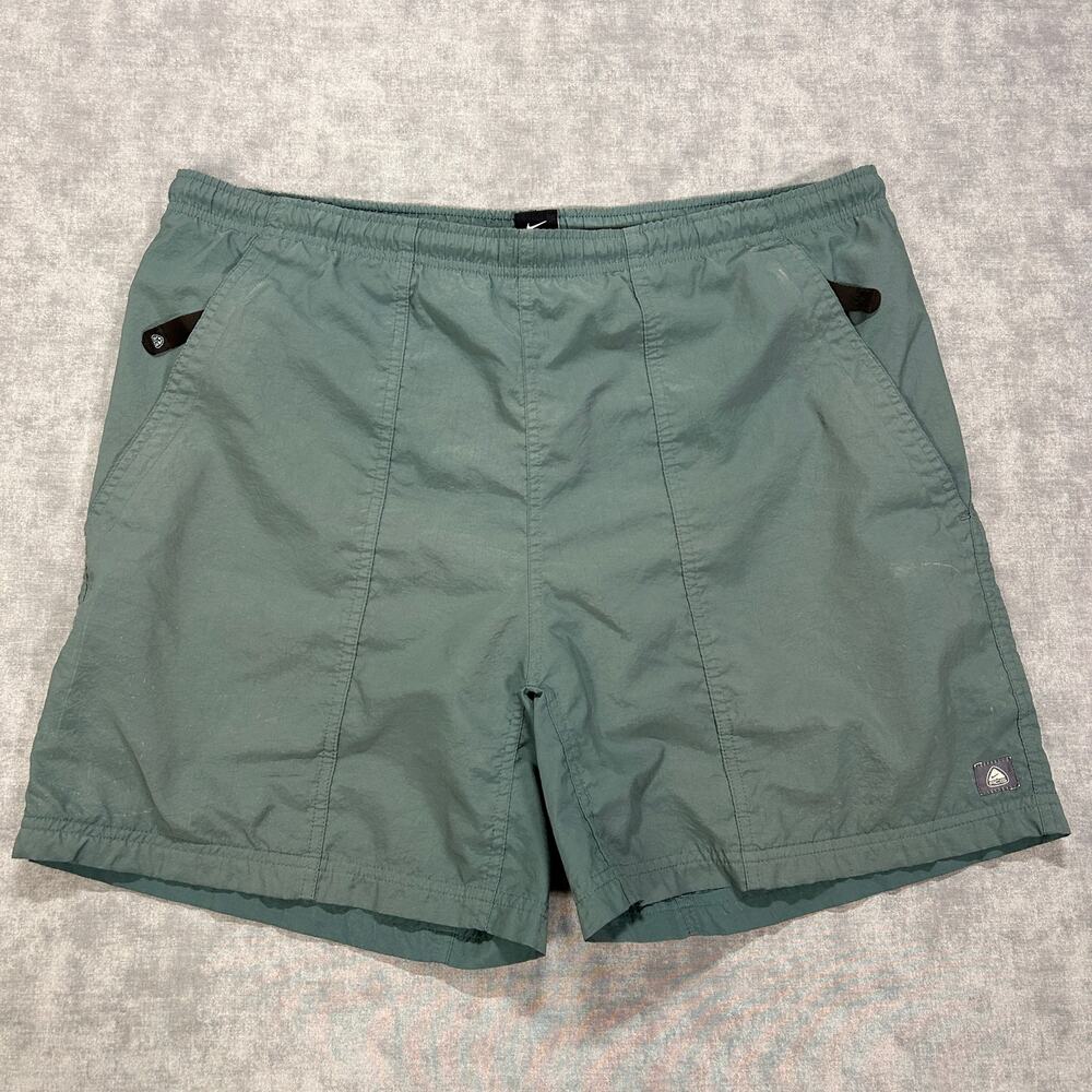 Vintage 90s Nike ACG Nylon Trail Hiking Shorts Mens L Lined